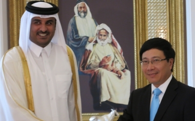 Außenminister Pham Binh Minh besucht Katar